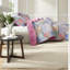 Ensemble de literie confortable multicolore, courtepointe en polyester, style moderne pour toute maison