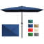 Parasol de patio 10 pi x 6,5 pi - Parasol de marché extérieur avec manivelle, inclinaison à bouton-poussoir et protection UV - pour le jardin, la terrasse ou la piscine-807532042