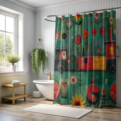 Snazzy Train - Premium Shower Curtain