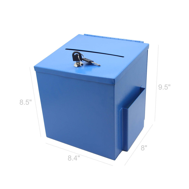 Boîte aux lettres de charité FixtureDisplays® Blue