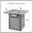 Durable 28" 50000 BTU Silver Outdoor Propane Gas Fire Pit Table, Outdside Patio Firepits Fireplace Dinning Tables With Lid & Lava Rock, 2-In-1 Firepit Table For Courtyard/Patio/Balcony