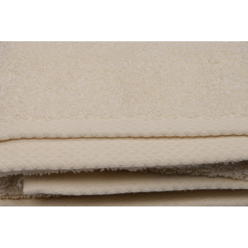 Premium Hand Towel, 100% Cotton, Cream Color, 19.7 x 35.4 Inches | 500 g/m² for Ultimate Absorbency | Machine Washable at 104°F | Soft & Durable, Perfect for Bathroom, Spa, Gym, and Everyday Use
