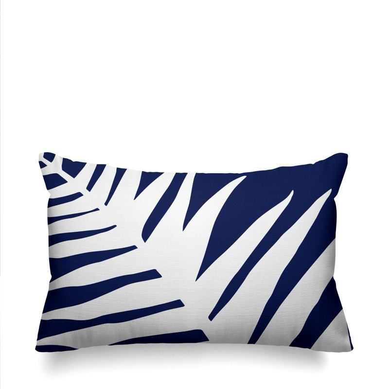 Housse et insert de coussin rectangulaire Fielding, Bleu marine