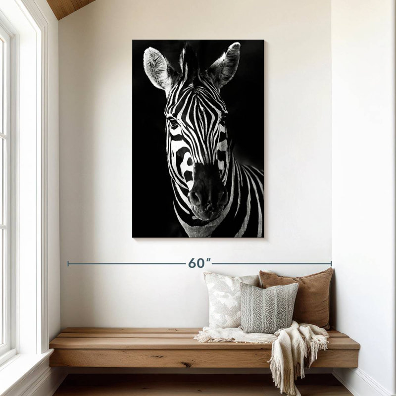 Brampt Serious Zebra, 45" H x 30" W