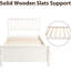 Lit plateforme simple en bois massif et durable avec tête de lit