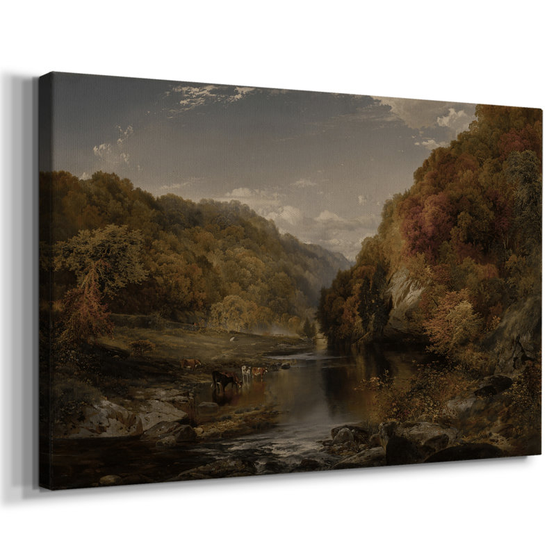 «Vintage Landscape - DCI» sur toile, Toile tendue, H 33 po x l 49 po x P 1,5 po