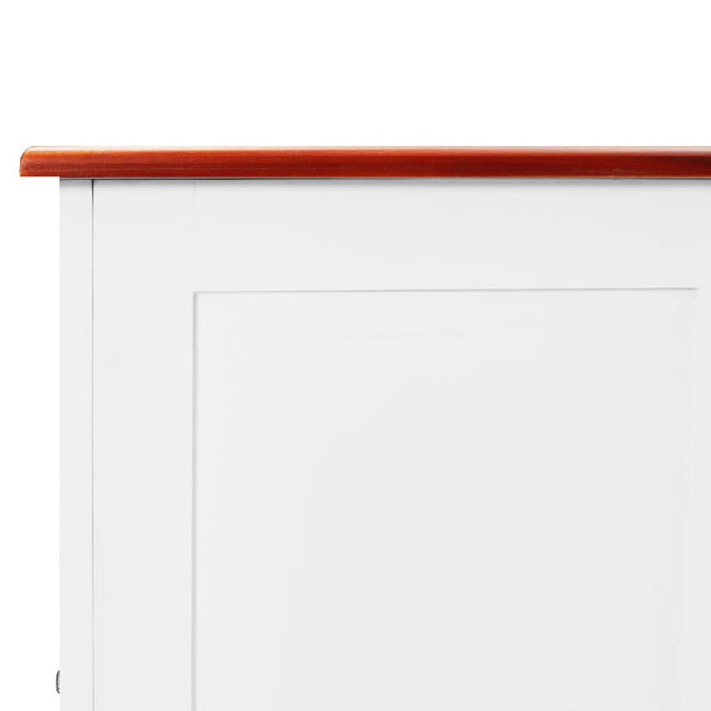 Camp Trunk / Footlocker, Brown/White