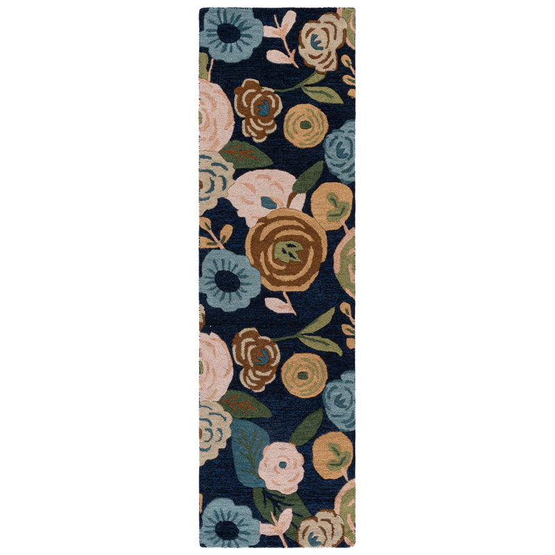 Jardin 764 Hand Tufted 80% Wool; 20% Cotton Floral Rug, Runner 2'3" x 8'