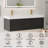 Lumino 60" Modern Wall Mounted Double Sink Bathroom Vanity with Engineered Stone Top, LED Light, 6 Soft Close Drawers-569618257