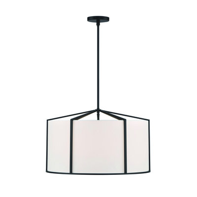 Luminaire suspendu tambour à 6 lumières Pasadena