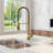 Commercial 2-Function Pull Down Single Handle Kitchen Faucet-126446266