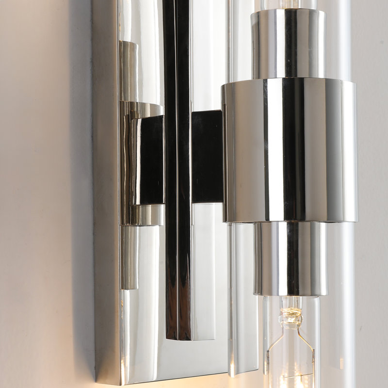 Applique murale en verre, Nickel