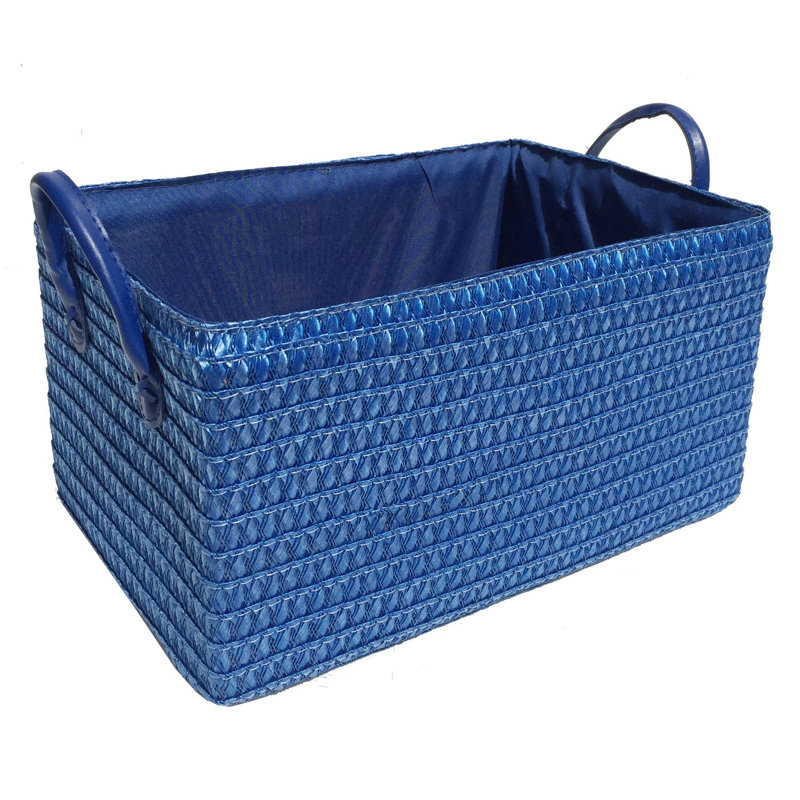 WFX Utility Aerie Fabric Decorative Basket, Blue, 20cm H x 38cm W x 26cm D
