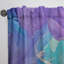 Mauve et bleu liquide Art IV - Rideau abstrait - Velours obscurcissant - 1 panneau-119009488