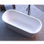 Baignoire de trempage autoportante en acrylique 63 po avec trop-plein et drain chromés, certifiée Cupc