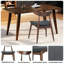 Ensemble de 2 chaises de salle à manger rétro en bois d'hévéa avec dossier ergonomique et siège rembourré-665150188-665150194