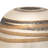 Glass Vase Glass with Hand-applied Textured Swirl Detailing.-1927357095