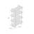 Raheim Etagere Bookcase with X-Frame Accent – Metal and Wood Display Shelf for Living Room or Office-2103493824-2103493855