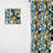 Blue Industrial Matrix Geometric Reflections I - Modern Velvet Curtain - Room Darkening - 1 Panel-107598488