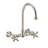 Whitehaus Collection Wall Mount Faucet with Gooseneck Swivel Spout and Solid Brass Side Spray-55879959-93327262