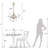 Modern 3-lights Dome Chandelier Dimmable