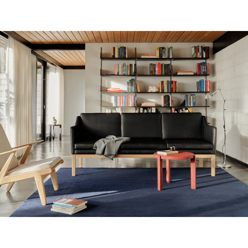 Ragnesminde Solid Wood Coffee Table, Carmine Red