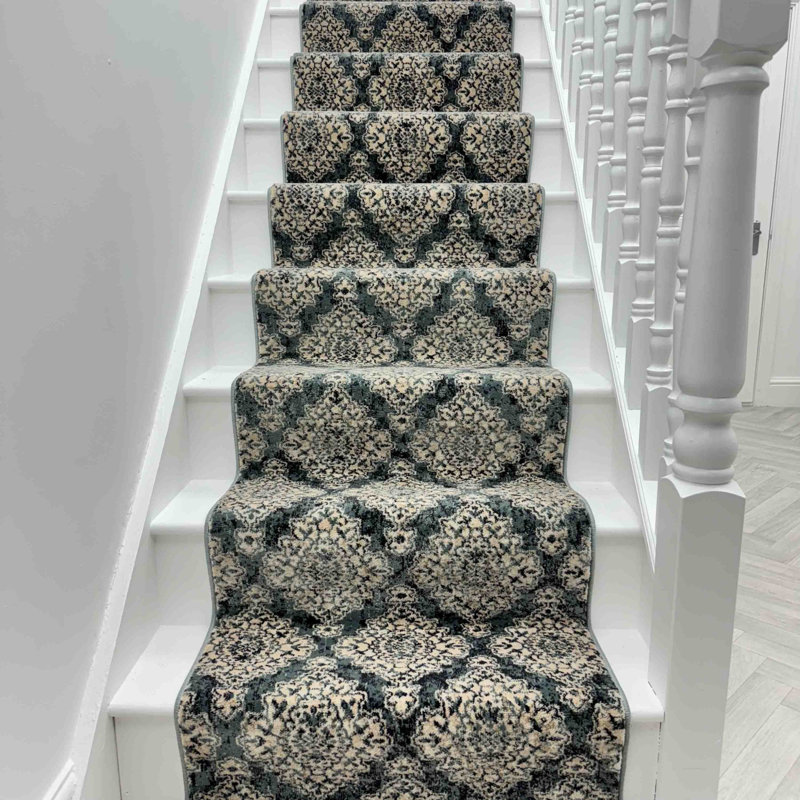 Stair Runner Damask Area Rug, Stair Runner 66 x 450 cm