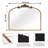 Baroque Style Metal Arched Wall Mirror, Decorative Mirror-1504780388-1504780390