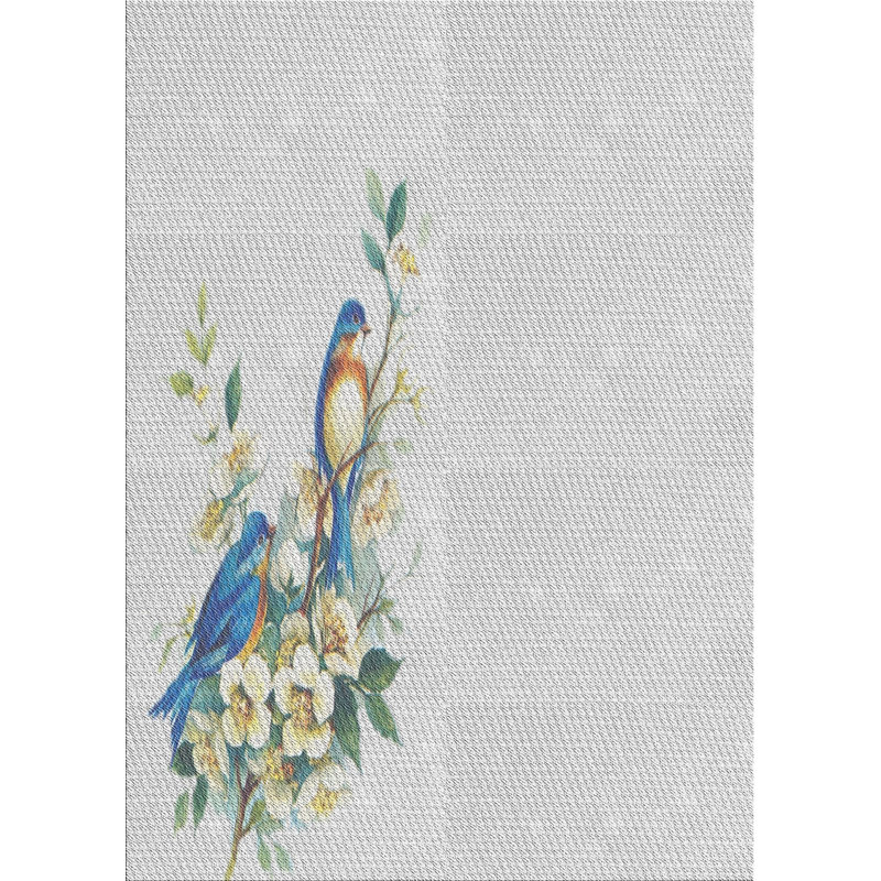 Tapis gris clair en laine touffeté à la main Carraway