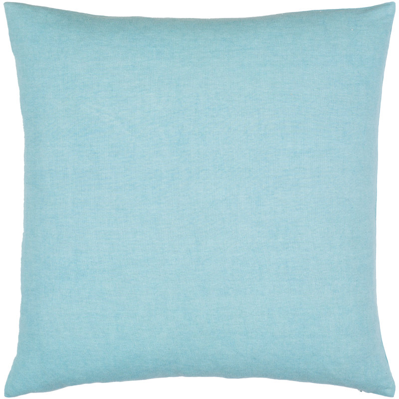 Lachen Pillow Cover A Throw, 20" x 20", Teal/Cream