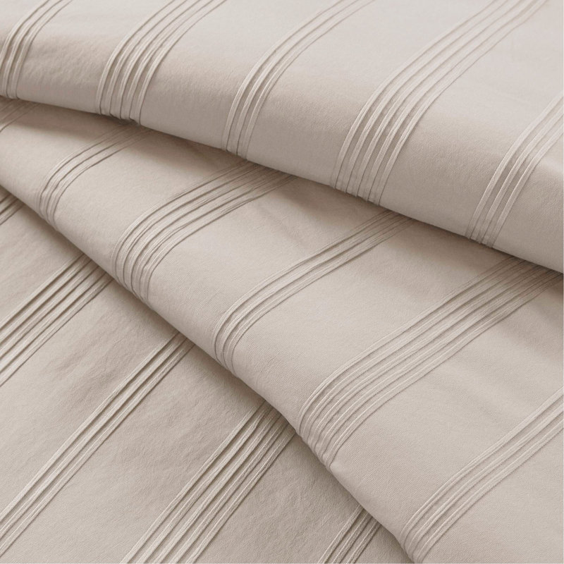 Ensemble d'édredon 7 pièces, Édredon double et 6 pièces supplémentaires, Crème
