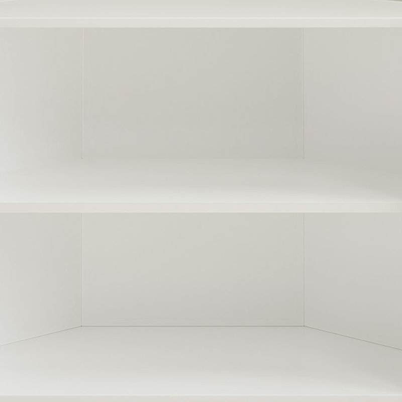 Hexagonal Corner Cabinet, White