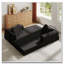 Canapé-lit convertible en velours côtelé avec coussin cylindrique Corduroy-336663278