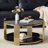 Modern Double-Layer Tempered Glass Coffee Table