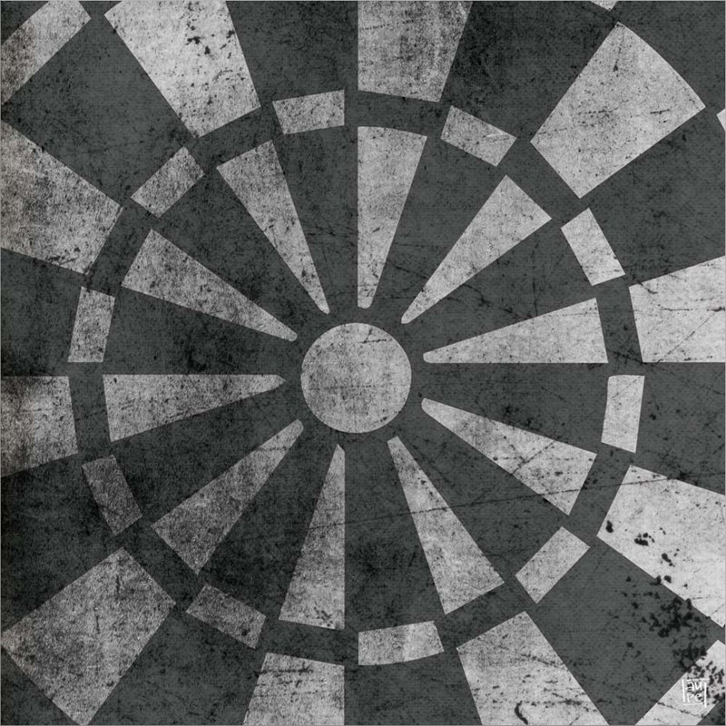 «Dart Board» par Aubree Perrenoud - impression sur toile tendue, H 12 po x l 12 po x P 1,5 po