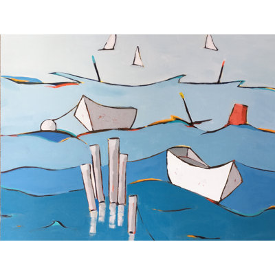Choppy Waters Print by Phyllis Adams