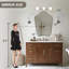 Miroir de salle de bain Contemporary Cadre en acier inoxydable-1290219443-1296303676
