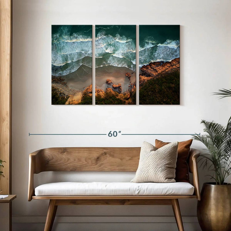 Gillard Coastal Waves, H 28 po x l 45 po