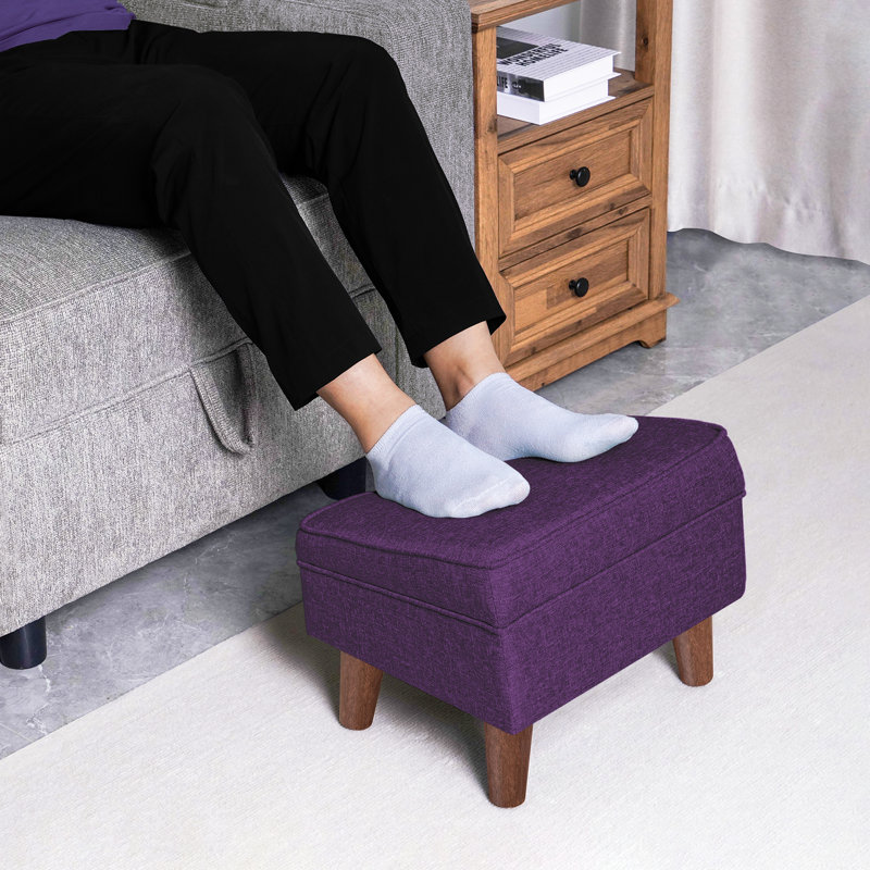 Tabouret de rangement rectangulaire de 15,75 po de largeur, fauteuils de repose-pieds de hall d'entrée, tabourets de pieds
