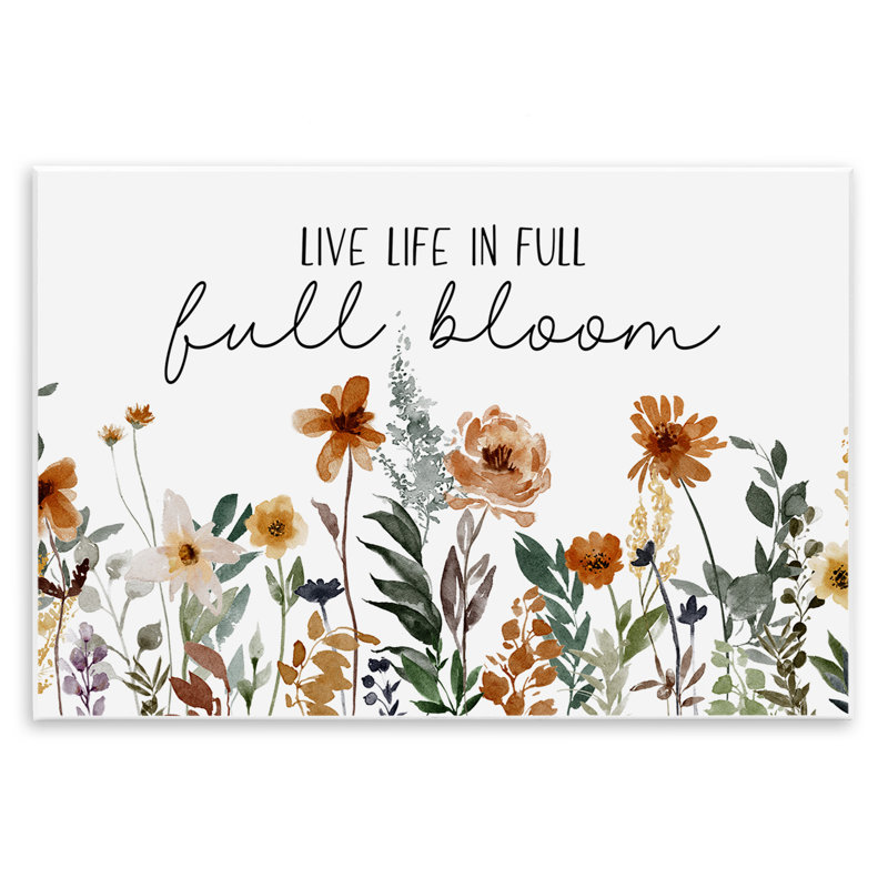 Art mural pleine floraison par JJ Design House LLC, H 13 po x l 19 po