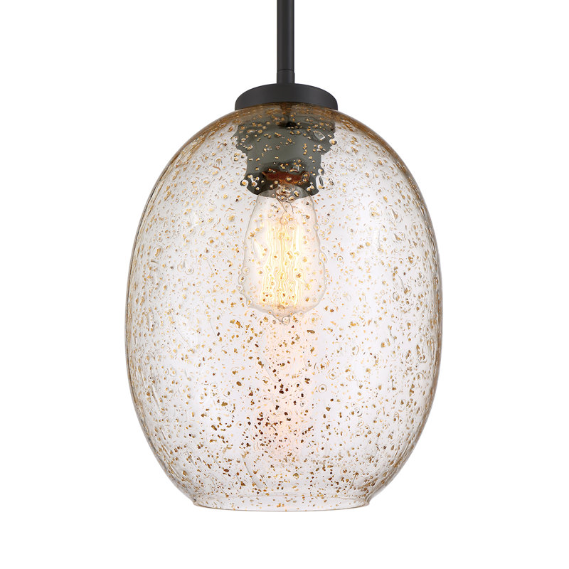Luminaire suspendu à pot 1 lumière, Noir