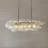 Glam 5-light 43'' Modern Dining Room Chandelier With Hand-blown Textured Clear Glass Globes And Chrome Finish