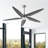 Chanille 5-Blade Solid Wood Ceiling Fan with LED Light and Remote Control-1492052468-1492052471-1492052469