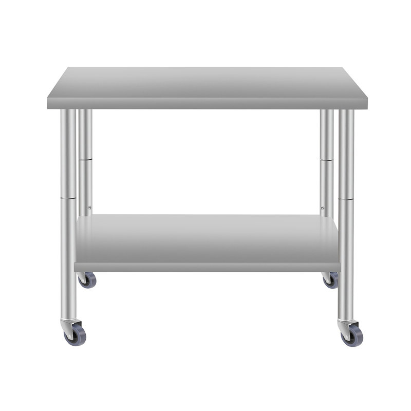 Table de travail commerciale, H 34 po x l 24 po x P 24 po