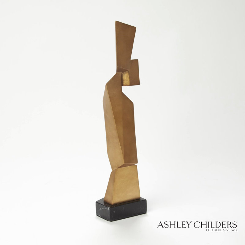 Facet Sculpture-Gold-Sm