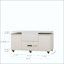 Table basse relevable moderne avec 2 tabourets pour le salon, rangement dissimulé et tiroirs, table de salle à manger pliante et peu encombrante