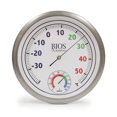 Thermomètre numérique d'intérieur/ d'extérieur avec alarme – BIOS