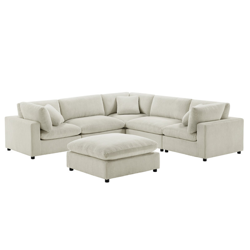 Canapé modulaire 6 pièces Chelsea - Beige, Beige