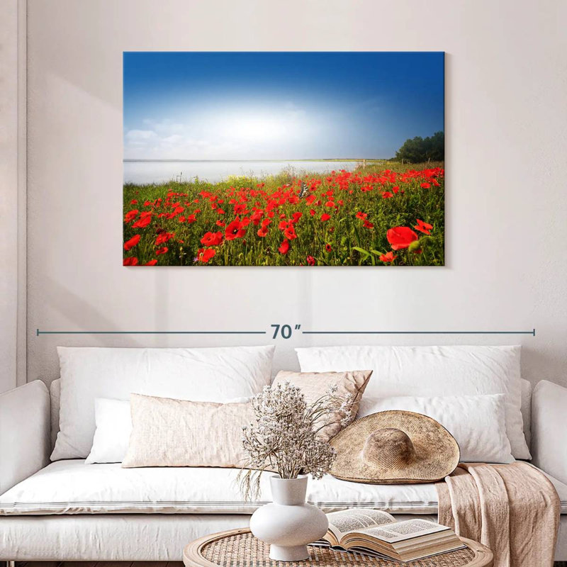 Alvord Lakeside Poppy Field, H 30 po x l 45 po