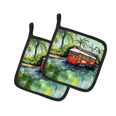 Caroline's Treasures Martin Welch New Artwork Polyester Potholder Set